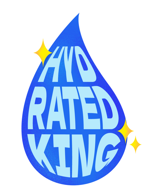 Hydrated King Sticker